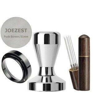 Espresso Tamper Set Coffee Tools Kit 51mm Barista Accessories for Espresso Ma...